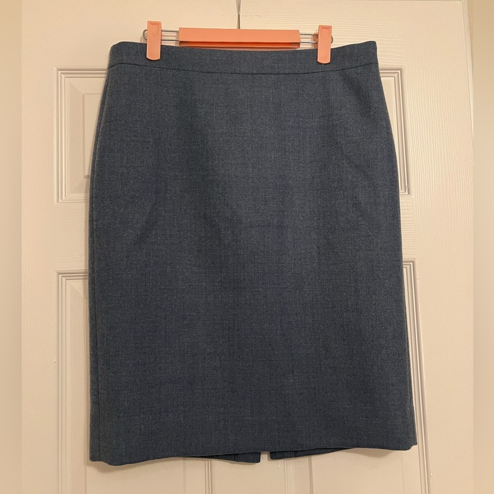 J. Crew Women's Blue Pencil Skirt